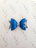 Personalised Blue Sparkles Bow