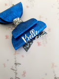 Personalised Blue Sparkles Bow
