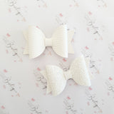 White School Bows