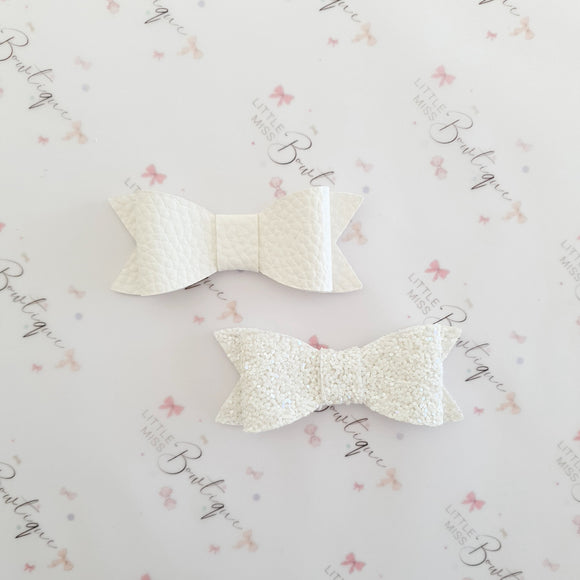 White Indie Bows