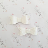 White Indie Bows