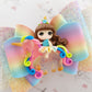 XL Rainbow Unicorn Rider Bows