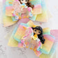 XL Rainbow Unicorn Rider Bows