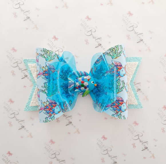 Rainbow Fish Hair Bow