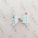 Cherry Gingham Bow