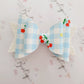 Cherry Gingham Bow