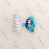 Blue/Teal Mermaid Bows