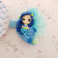 Blue/Teal Mermaid Bows