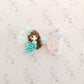 Blue/Teal Mermaid Bows