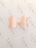 Vintage Embossed Faux Leather Bows