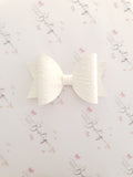 Vintage Embossed Faux Leather Bows