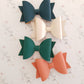 Luxe Smooth Leather Hair Bows