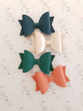 Luxe Smooth Leather Hair Bows