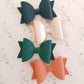 Luxe Smooth Leather Hair Bows