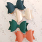 Luxe Smooth Leather Hair Bows