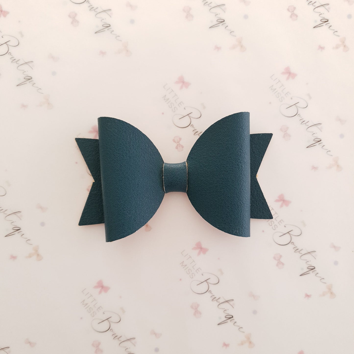 Luxe Smooth Leather Hair Bows