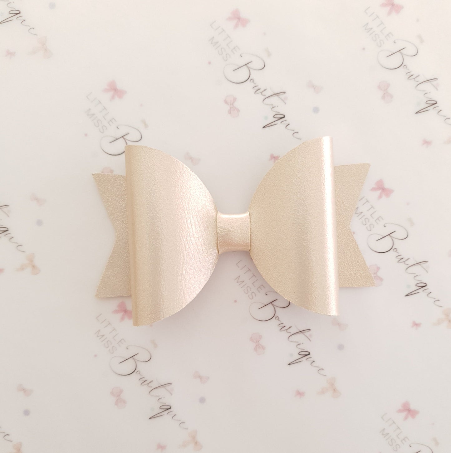 Luxe Smooth Leather Hair Bows
