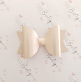 Luxe Smooth Leather Hair Bows