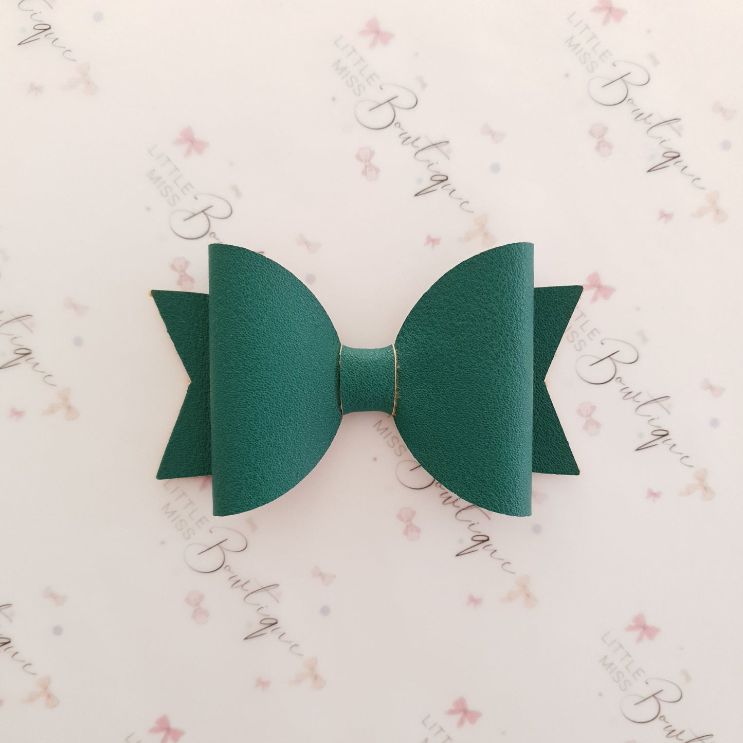 Luxe Smooth Leather Hair Bows