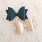 Luxe Smooth Leather Hair Bows