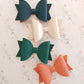 Luxe Smooth Leather Hair Bows
