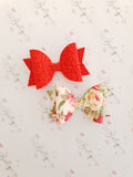 Red Floral/Lace Set