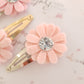 Pink Daisy Snap Clips