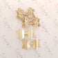 Faux Leather and Glitter Pigtail Bows (44 colours)