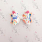 Rainbow Dinosaur Bows