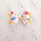 Rainbow Dinosaur Bows