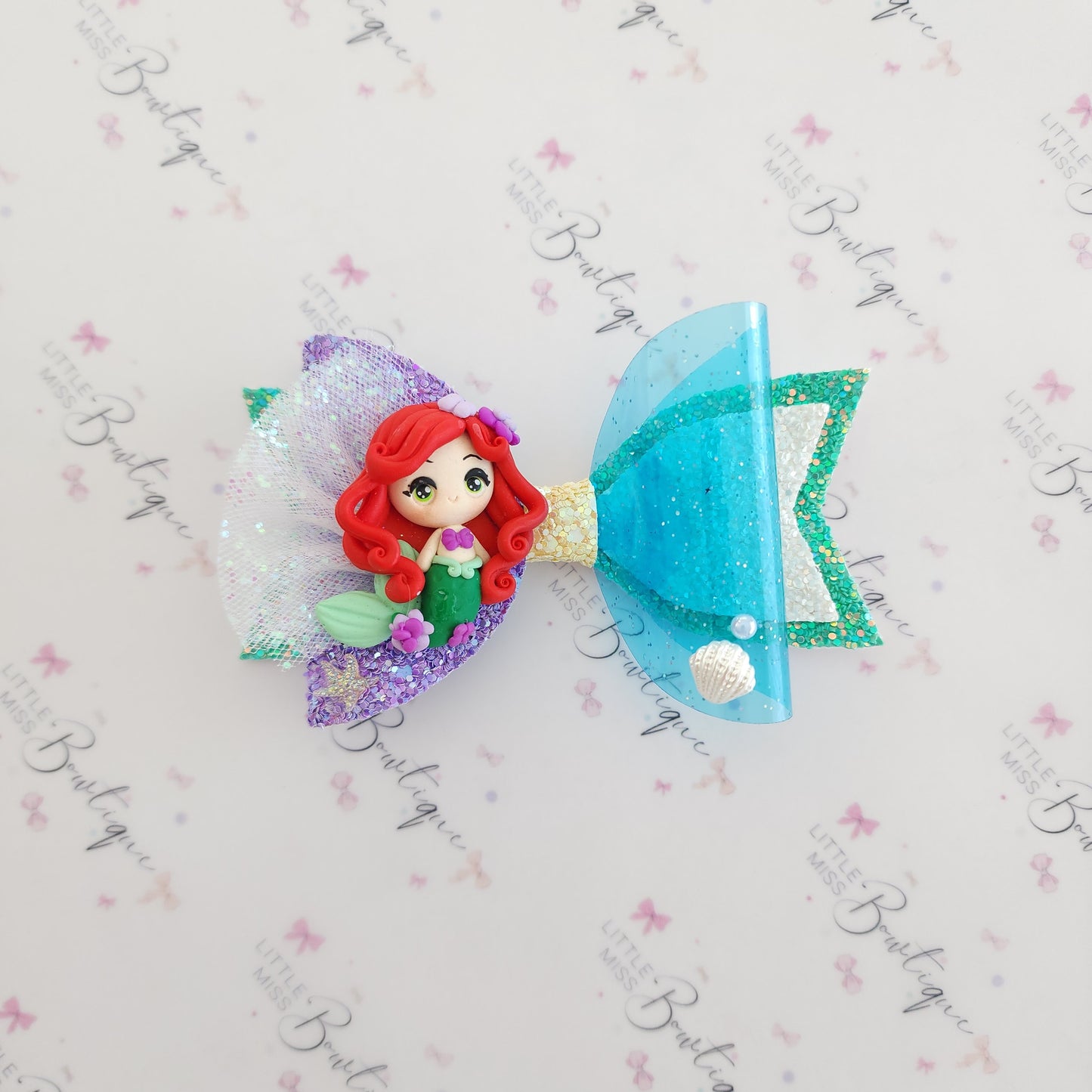 Bright Mermaid Bow