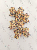 Glitter Leopard Double Bow