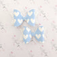Pastel Hearts Leatherette Bow