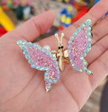 Rhinestone Vintage Butterfly Clip (3 styles)
