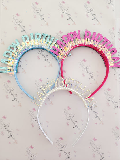 Birthday Headbands (3 Styles)