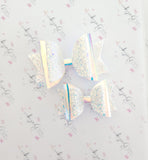 Blue and Iridescent Sparkle Bows (2 Colours)