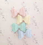 Pastel Gelato Glitter Bows