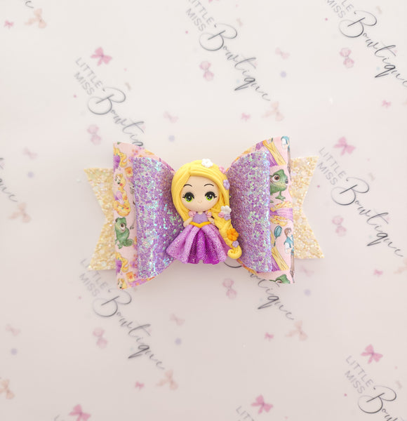 Tangled Inspired Hair Bow