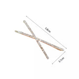 Luxe cross rhinestone clip 2pk