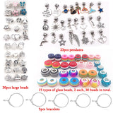 Rainbow Charm Bracelet DIY Kit 88 piece set