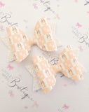 Checkered Bluey/Bingo Bows