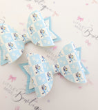 Checkered Bluey/Bingo Bows
