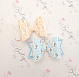 Checkered Bluey/Bingo Bows