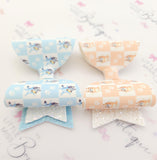 Checkered Bluey/Bingo Bows
