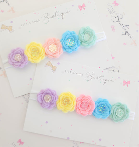 Felt Rose Headbands