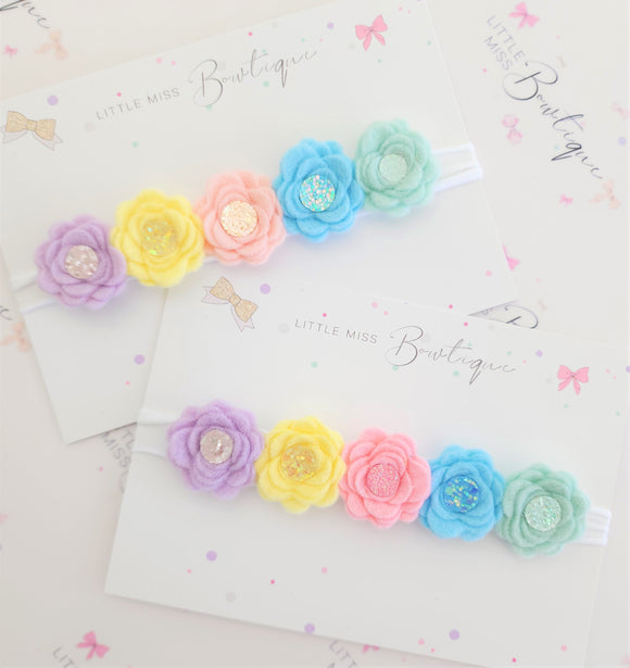 Felt Rose Headbands