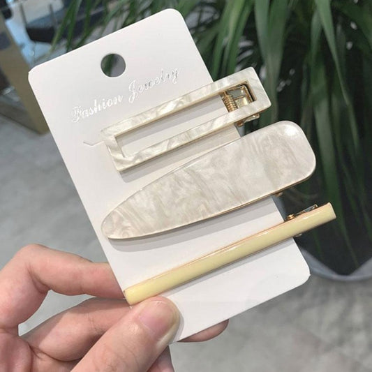 Ivory Fringe Clip Set