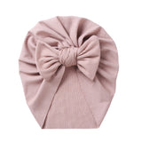 Ribbed Bow Baby Turban