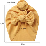 Ribbed Bow Baby Turban