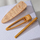 Mustard Fringe Clip Set